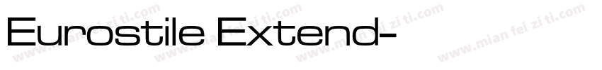 Eurostile Extend字体转换